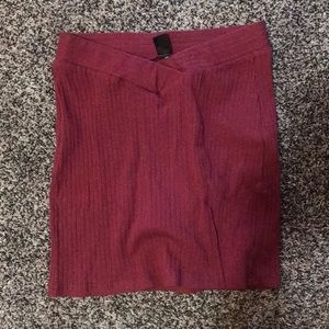 Maroon SHEIN skirt!